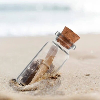 10PCS 5ml-20ml Small Glass Bottles with Cork Stoppers DIY De