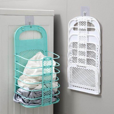 Foldable Laundry Hamper Large Foldable No-Drill Dirty Clothe