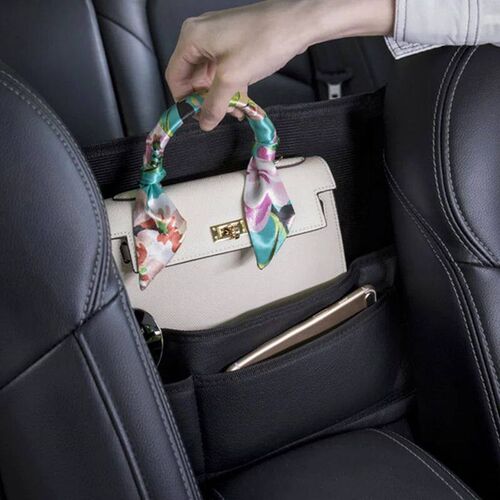 Car Seat Middle Hanger Storage Bag Leather Large Capacity Ha