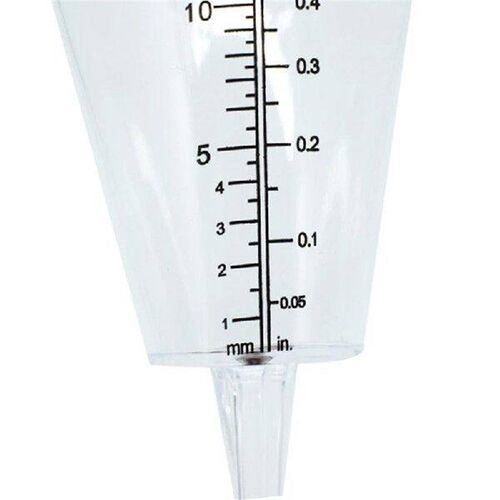 Clear Plastic Cone Rain Gauge Innovative Starter Gardening