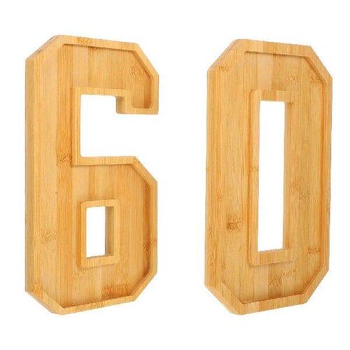 2pcs Wood Tray Food Platter Kitchen Food Plate Serving Dish