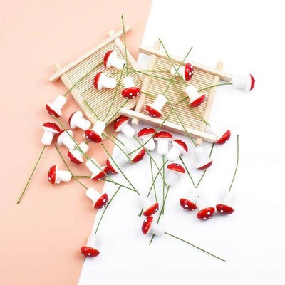 20pcs Cheap Artificial Plants Fake Mushroom Christmas