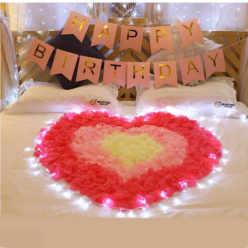 1000/3000pcs Colorful Artificial Rose Petals Wedding Petalas
