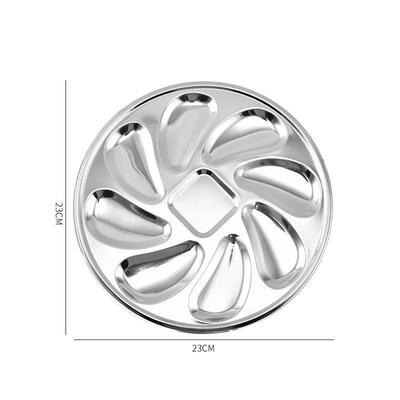 Stainless Steel Oyster Plate French Snail Plate Baked Snail