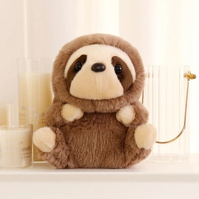16/22/30cm Fluffly Sloth Soft Animal Doll Dinosaur/Raccoon/K