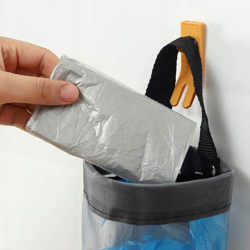 Home Grocery Bag Holder Wall Mount Plastic Bag Holder Dispen