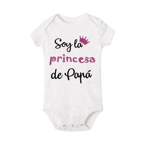 No Falling in Love Im My Dads Spanish Printed Baby Bodysui