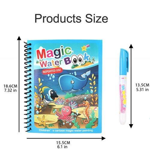 Reusable Book Water Painting Book Early Education Drawing To