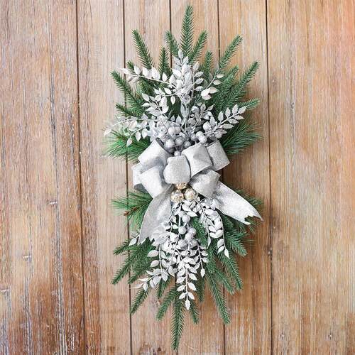 Christmas Nordic Bow Door Hanger New Home Stair Decoration