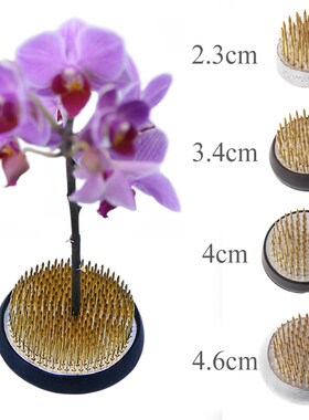 Round Ikebana Flower Frog With Rubber Gasket Art  Fixed Arra