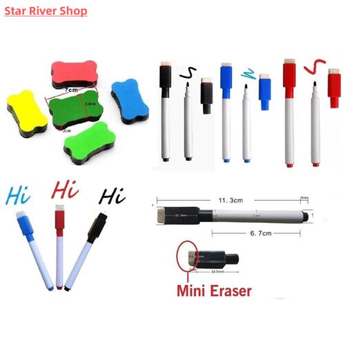 Flexible Magnetic Whiteboard Fridge Magnets Dry WIPE White