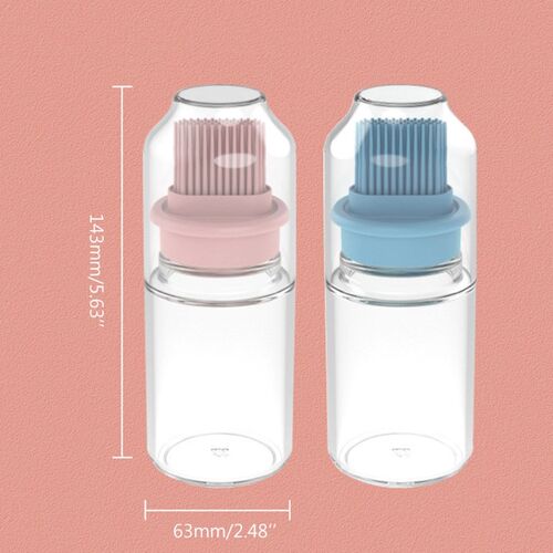 Portable Silicone Oil Bottle with Brush Dispenser Bottle Bar