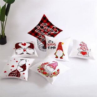 Christmas Valentines Day Pillow SantaClaus Love 45x45 Cushi