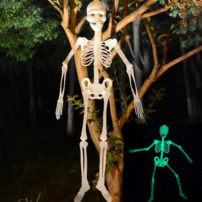 Scary Halloween Props Luminous Hanging Skeleton Halloween Pa