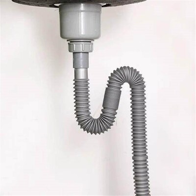 Extendable drain pipe for washbasin, suitable for bathroom a