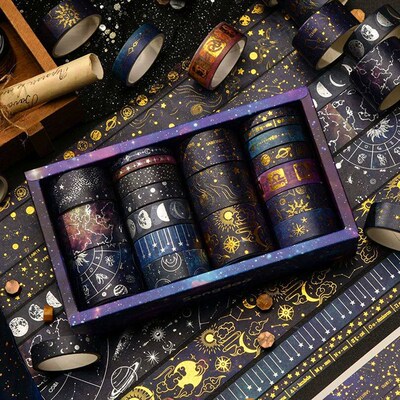 20Pcs Universe Washi Tapes Scrapbooking Supplies Masking Tap