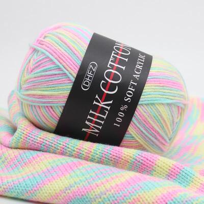 Milk Cotton Yarn Comfortable Wool Blended Thread Apparel Sew