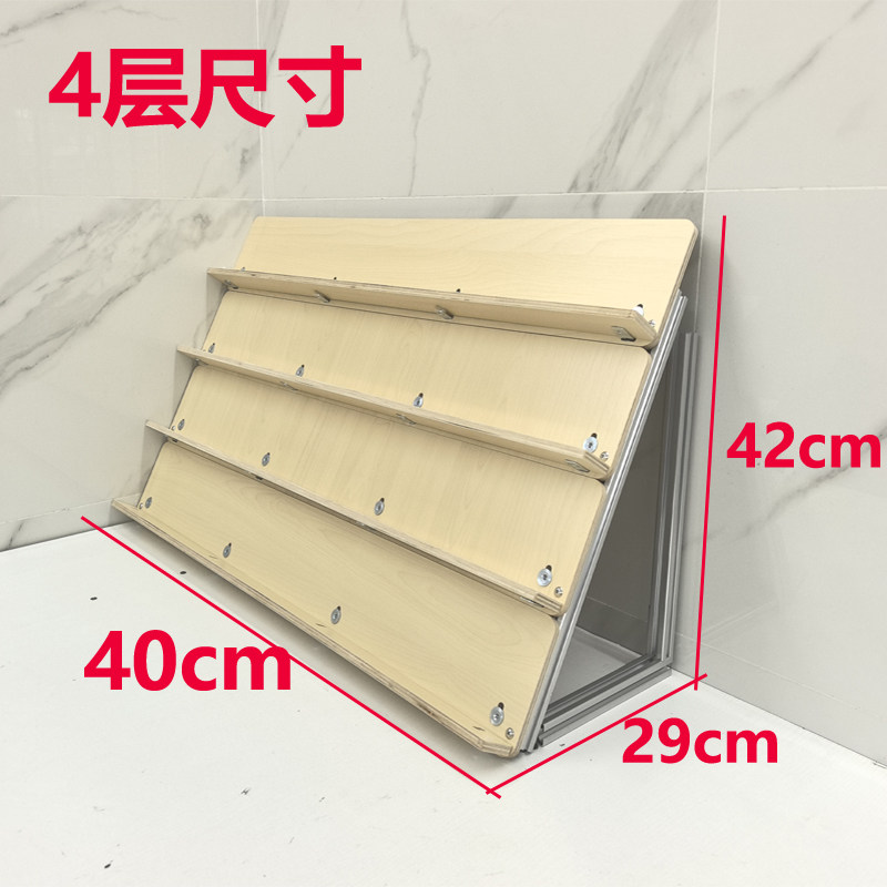 木板架公司柜台收银台化妆品摆放