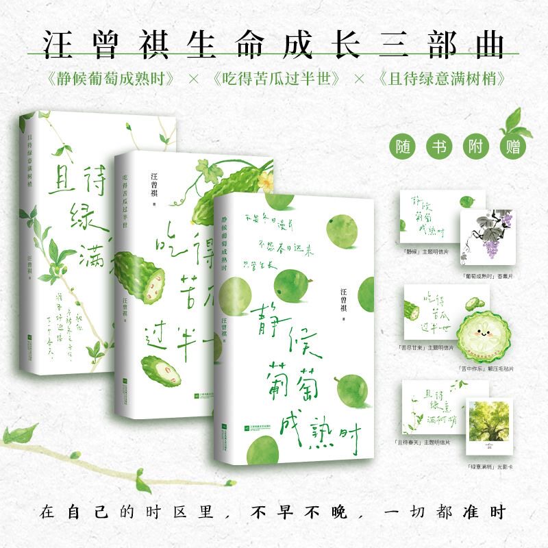 静候葡萄成熟时【赠明信片+香薰片】汪曾祺经典散文治愈合集 用一颗葡萄的智慧作为焦虑时代的情绪解药 汪曾祺的四时治愈术 当