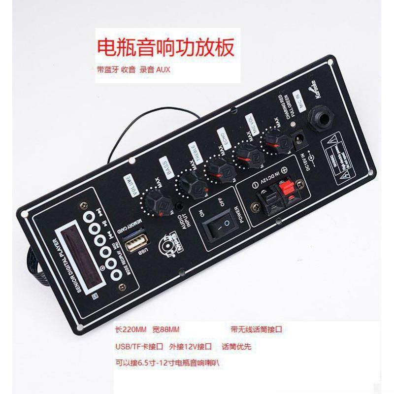 广场舞音响电路板6寸8寸10寸电瓶拉杆功放板12箱主板蓝牙大功率