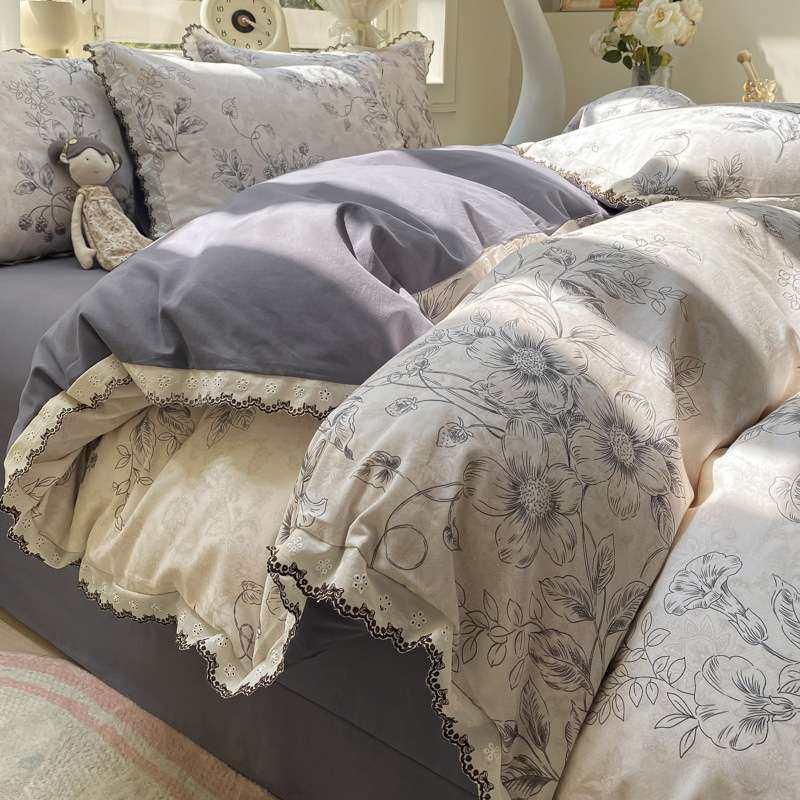 加厚磨毛床上四件套全棉100纯棉秋冬季碎花被套保暖床单被罩床品4,3C数码配件,其它配件,淘宝优惠券,粉丝福利购,淘宝优惠卷