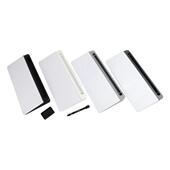 桌327面小白板深色板黑板玻璃小白白板办公备注收纳灰白板可擦写