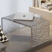 网榻红亚克透明飘30585窗茶几约榻力米矮桌卧室窗简台床上小桌子