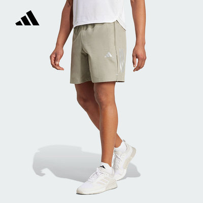 adidas阿迪达斯运动裤训练健身男GYM+侧面拉链口袋梭织短裤IM7483