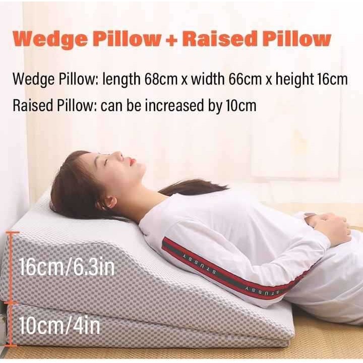 两件套A10用于缓解背部腿部膝盖疼痛矫形可调记忆泡沫床楔形枕头,3C数码配件,其它配件,淘宝优惠券,粉丝福利购,淘宝优惠卷