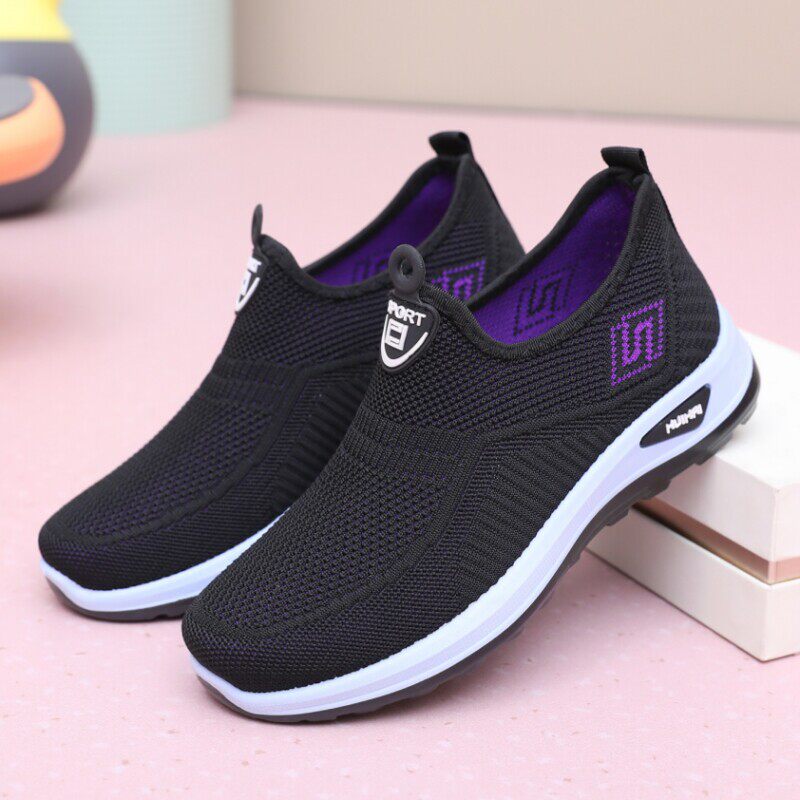 新款老北京布鞋女鞋单鞋春季休闲鞋健步鞋防滑一脚蹬运动鞋女软底