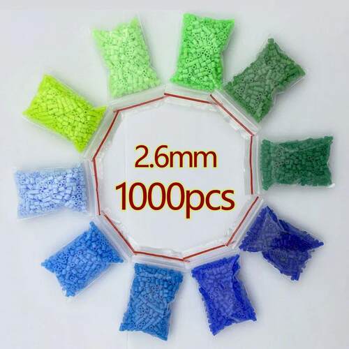 2.6mm/1000pcs bag Mn  Perler Hama Beads ron Beads for Kds Dy
