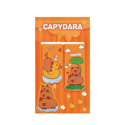 12 Set Magnetic Bookmark Ins Cute Double Reading Page Clip C