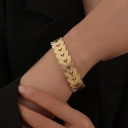 tend personality retro tend stainless steel wheat ear open b