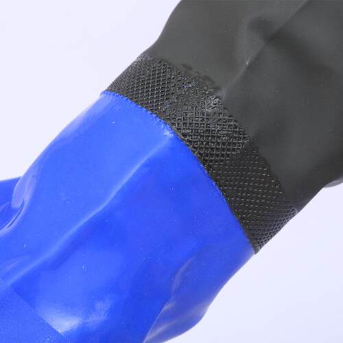 Fishing gloves waterproof extended plush rubber anti slip
