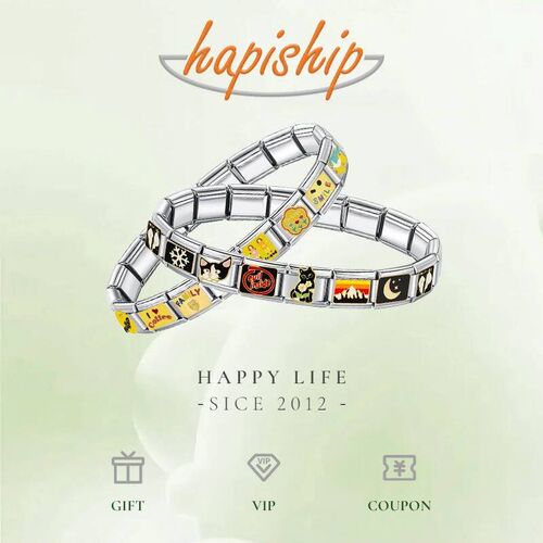 Hapiship 2025 Wholesale Fashions Romantic Flower Charm Links