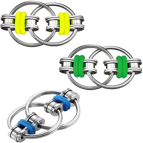 Decompression Chain Bicycle Chain Anti-sss Key Ring Hand Spi
