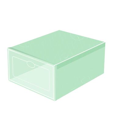 Transparent shoe box, plastic shoe rack type shoe cabinet