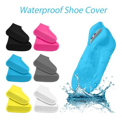 1Pair Waterproof Silicone Shoes ver Unisex Shoes Protectors