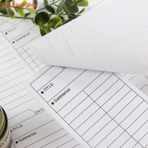 50Sheets Simple Tearable Note Paper Non-sticky Note Book