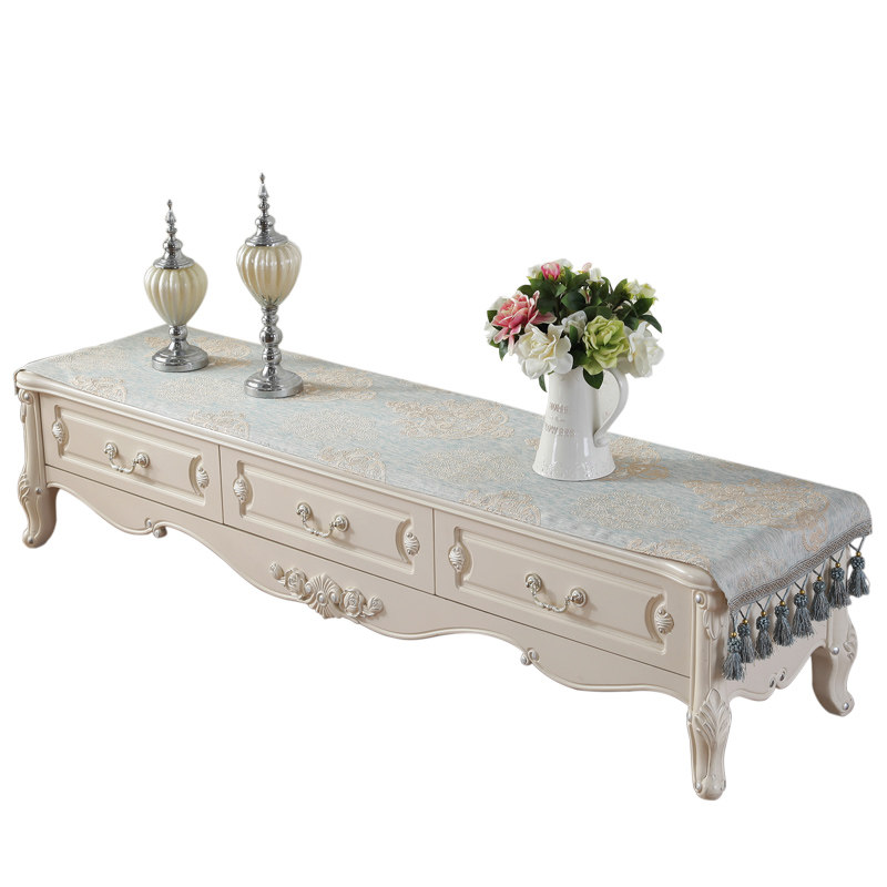 欧式电视柜桌布茶几布客厅家用长方形桌旗高端小奢华布艺盖巾,居家布艺,桌布,淘宝优惠券,粉丝福利购,淘宝优惠卷