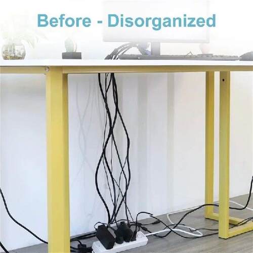 A44Z-Cable Management Net Under Desk Black Mesh Cable