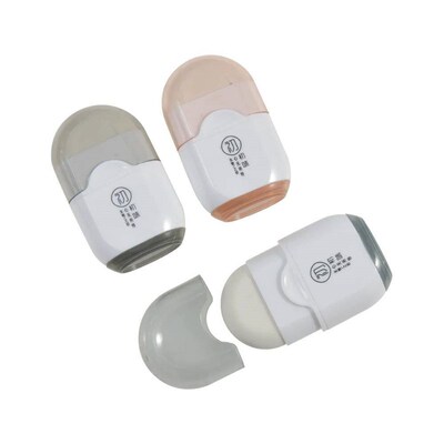 1pc Multifunctional Eraser Pencil Sharpener 2 In 1 Kawaii Sc