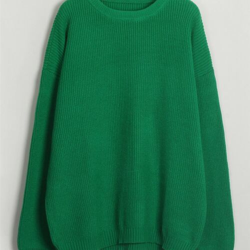 Wixra Women Basic Loose Sweater Warm Pullovers Bright Color
