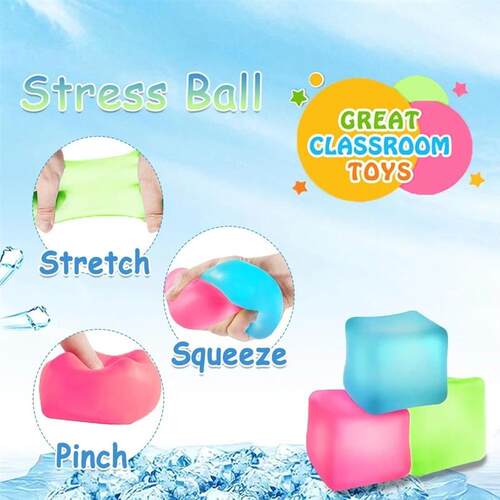 Squishy Ice Cube Sss Ball Toy Sensory Fidget Toys for Adults