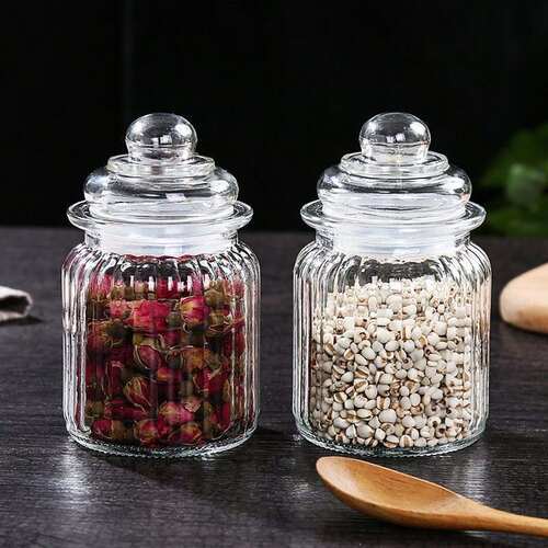 2023 new glass sealed container food seasoning storage jar