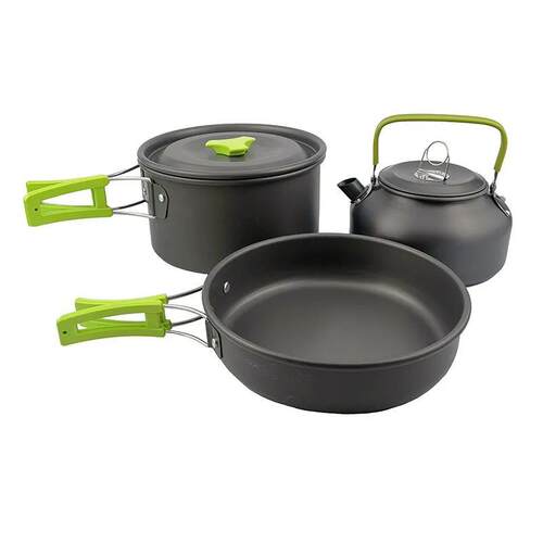 Camping Cookware Kit Outdoor Aluminum Lightweight Equipment
