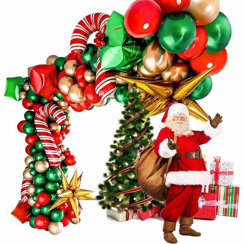 85PCS/SET Christmas themed party decoration balloon arch set