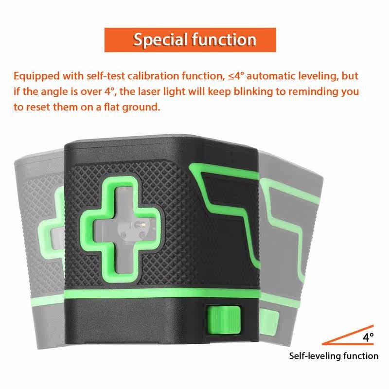 Portable 2 Lines Laser Level 3 Self-leveling Leveling图片