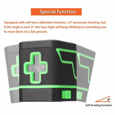 Portable 2 Lines Laser Level 3 Self-leveling Leveling
