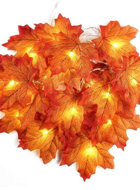 2/3/6M Christmas Decoration Artificial Maple Leaf Leaves